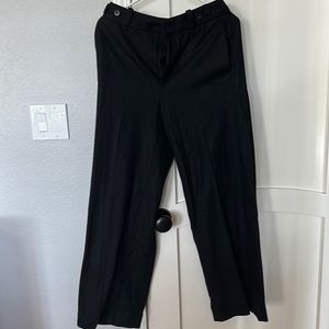 Black wool pants. Fully lined